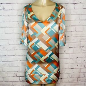 To The Max geometric print dress XS